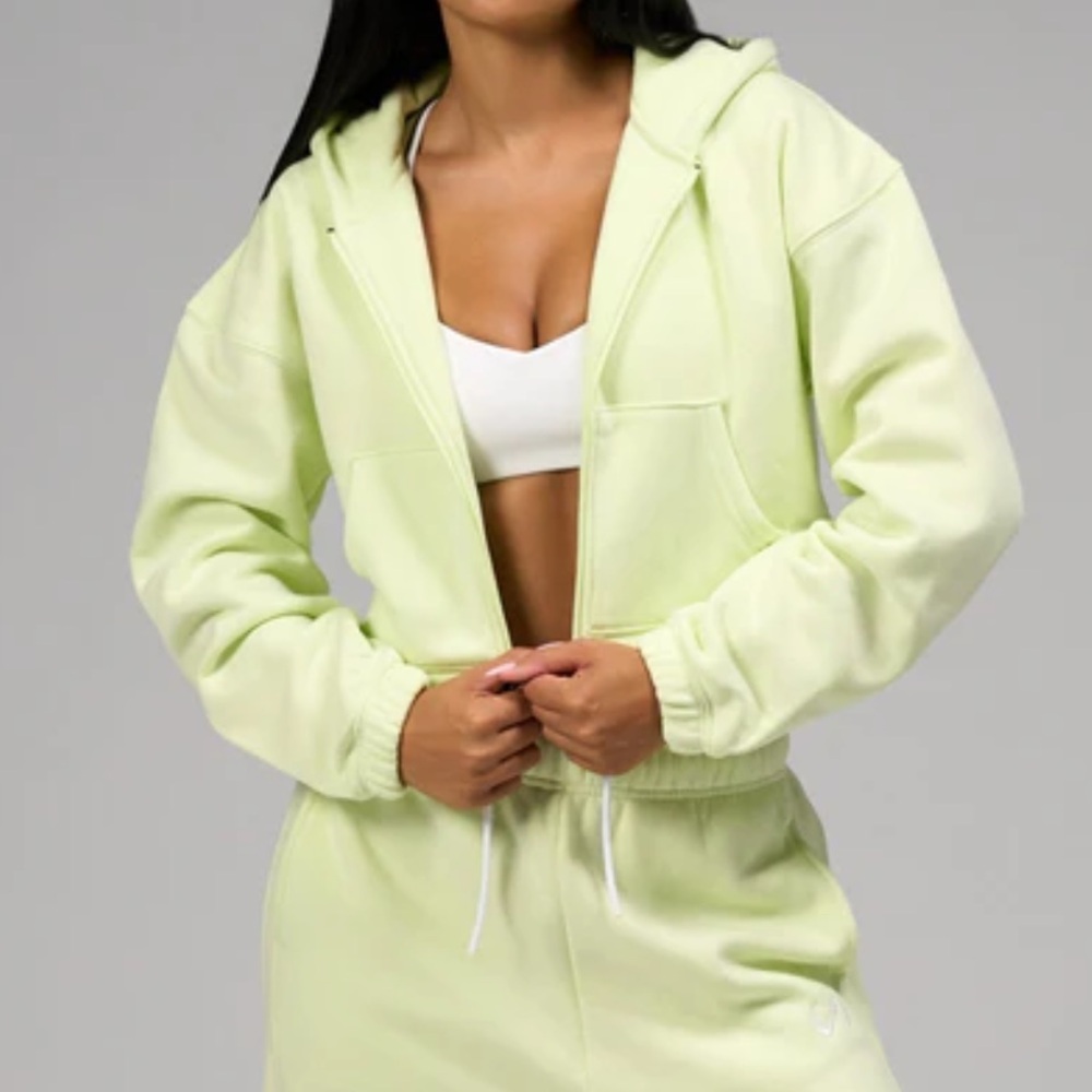TLF RESET CROPPED ZIP-UP HOODIE